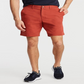 Calções de convés Nautica Stretch Classic Fit para homem, vermelho, tamanho 30