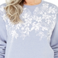 Blusa de lã com estampa floral feminina Karen Scott, azul, tamanho X-S