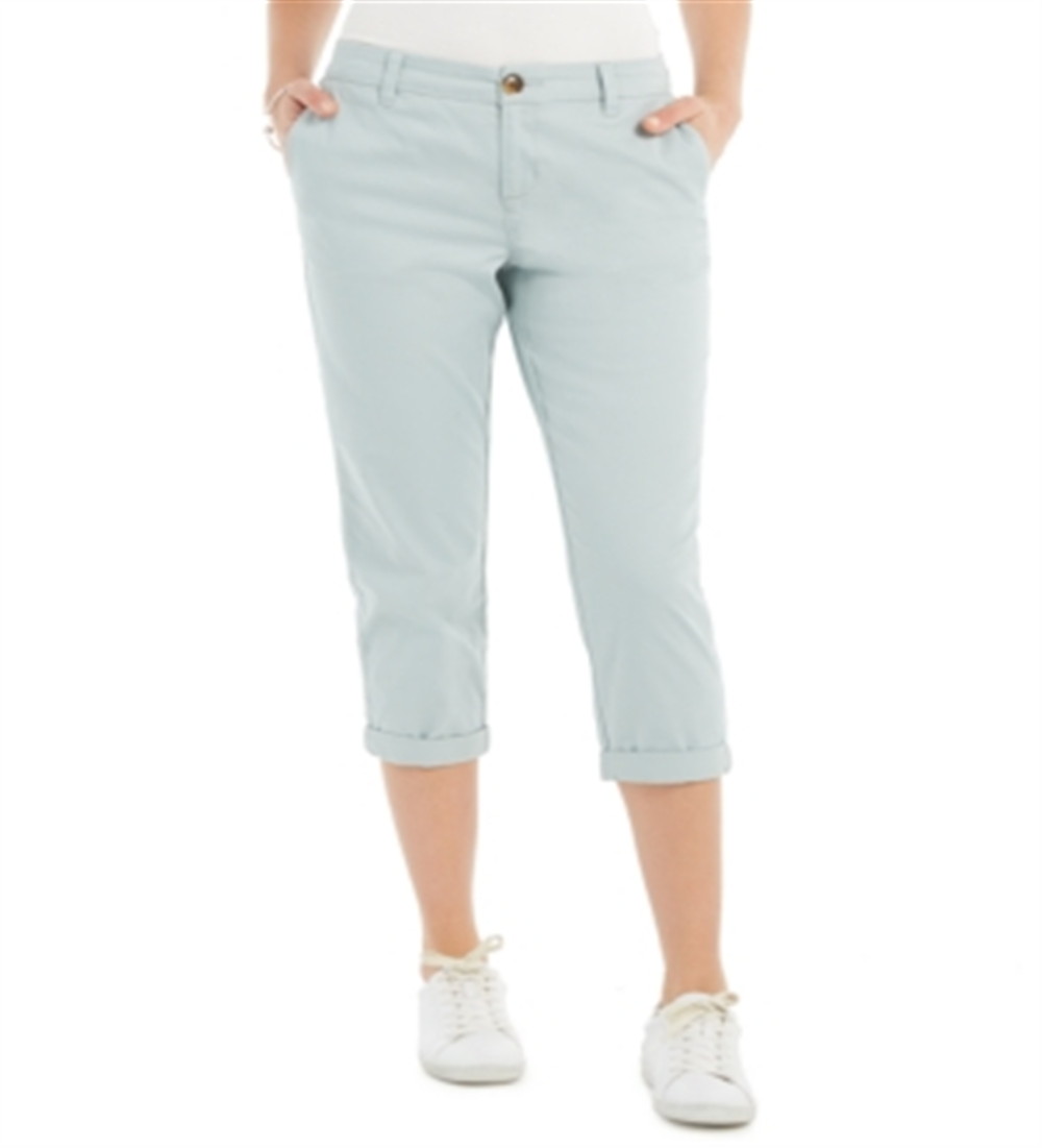 Calça Capri Chino Feminina Style &amp; Co Azul Tamanho 4