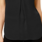 Top plissado feminino INC International Concepts, preto, tamanho pequeno
