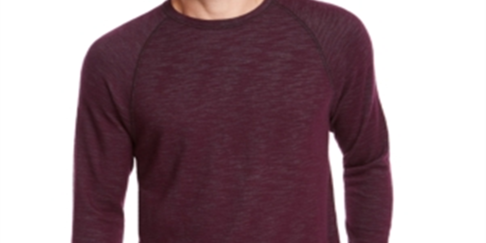 Suéter masculino Tommy Bahama com gola redonda, roxo, tamanho XX-G