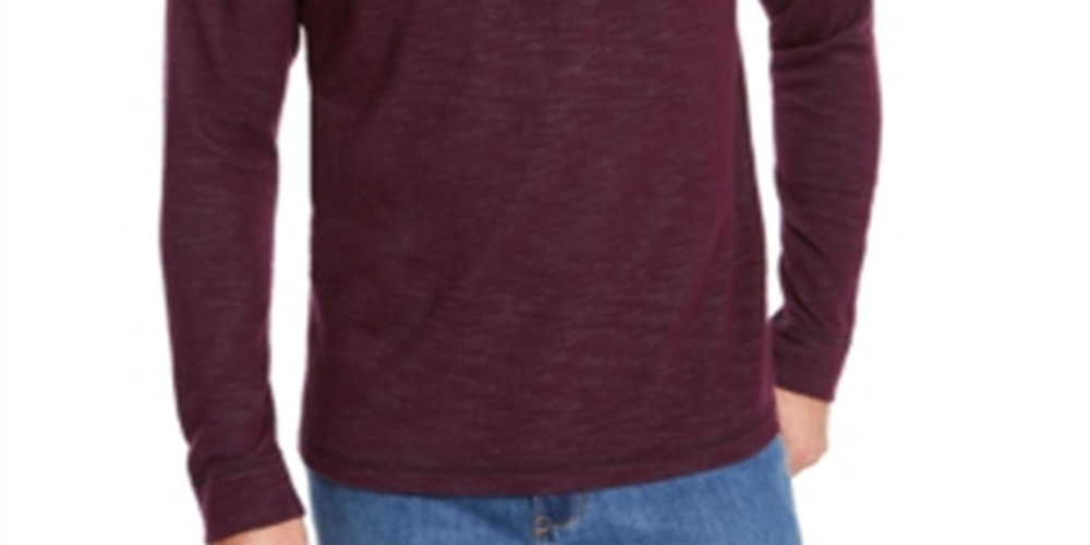 Suéter masculino Tommy Bahama com gola redonda, roxo, tamanho XX-G
