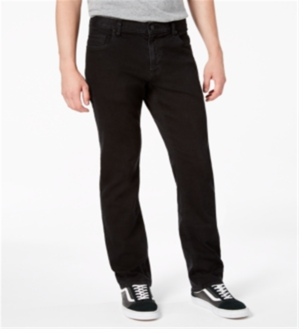 Calça social masculina American Rag Slim Fit Work Wear, preta, tamanho 31L x 30G