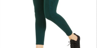 Ideology Women's Fitness Running Athletic Leggings Green Size Small