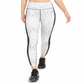Leggings esportivas femininas Ideology com estampa de cobra, tamanho XXL, brancas