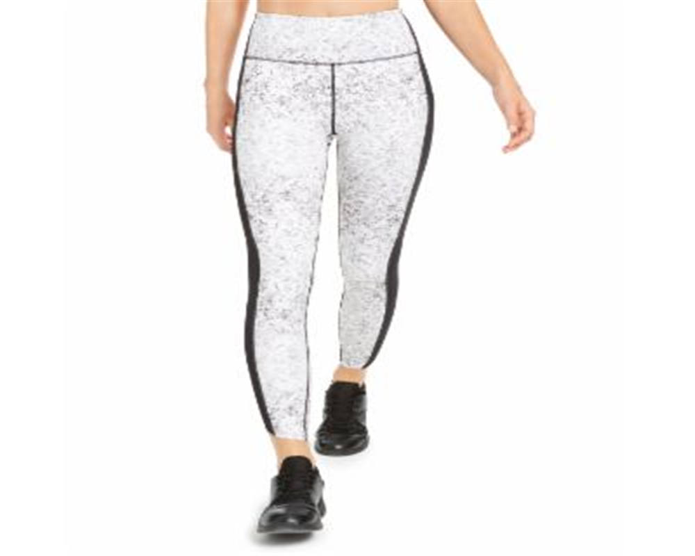 Leggings esportivas femininas Ideology com estampa de cobra, tamanho XXL, brancas