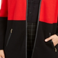 Cardigan feminino Charter Club Milano Cotton Colorblocked, vermelho, tamanho X-S