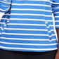 Karen Scott Blusa Esportiva Listrada Gola Simulada Feminina Azul Tamanho X-S
