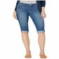 Shorts casual feminino Skinnygirl by Bethenny Frankel, azul, tamanho 29