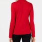 Blusa de gola alta Karen Scott com bolinhas, preta, tamanho G