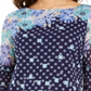 Camiseta feminina de malha estampada Charter Club, azul, tamanho XX-G