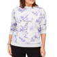 Karen Scott Moletom Feminino de Lã com Estampa Floral Roxo Tamanho XS