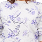 Karen Scott Moletom Feminino de Lã com Estampa Floral Roxo Tamanho XS