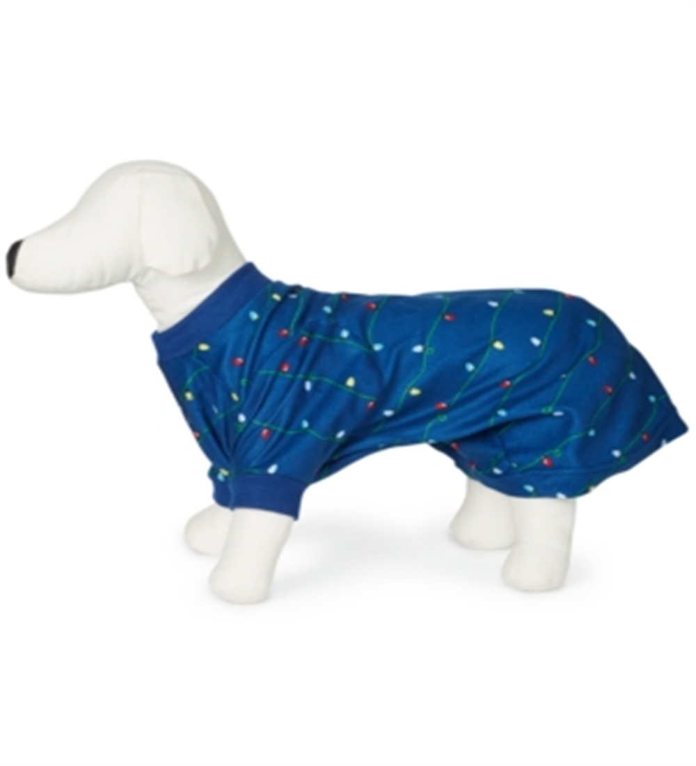 Pijama Família Pijama de Férias para Animais de Estimação Azul Tamanho XX-G