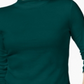 Camiseta feminina Charter Club de algodão com gola alta, verde, tamanho X-S