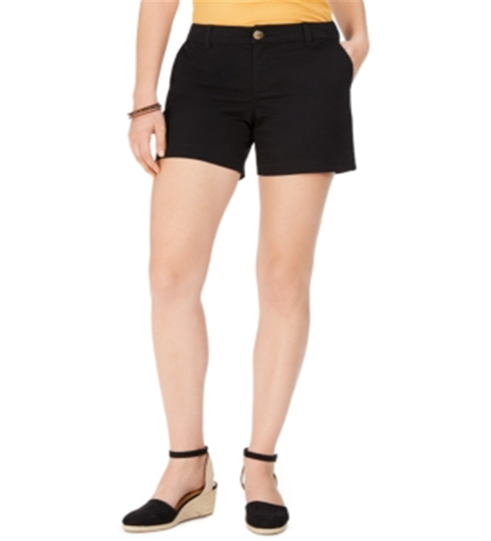 Shorts chino feminino Style &amp; Co, preto, tamanho 4, pequeno