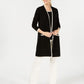 Suéter feminino Charter Club Pure Cashmere Completer, preto, tamanho P