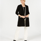 Suéter feminino Charter Club Pure Cashmere Completer, preto, tamanho P