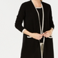 Suéter feminino Charter Club Pure Cashmere Completer, preto, tamanho P