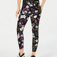 Calça legging feminina Calvin Klein Performance Midnight Garden estampada, preta, tamanho GG