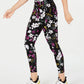 Calça legging feminina Calvin Klein Performance Midnight Garden estampada, preta, tamanho GG