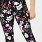Calça legging feminina Calvin Klein Performance Midnight Garden estampada, preta, tamanho GG