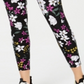 Calça legging feminina Calvin Klein Performance Midnight Garden estampada, preta, tamanho GG