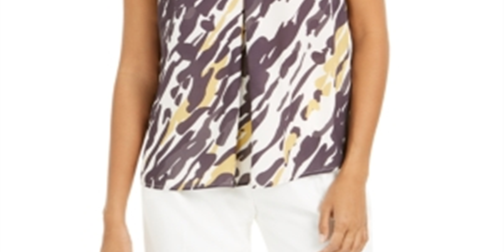 Blusa feminina com estampa animal abstrata e decote em V Bar III, preta, tamanho extragrande