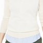 Suéter de cashmere feminino com decote em V Charter Club, branco, tamanho extragrande