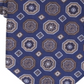 Gravata de pescoço masculina clássica medalhão de seda Tasso Elba, tamanho regular, marrom