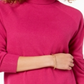 Karen Scott Suéter feminino de gola alta rosa tamanho X-S