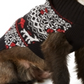 Suéter feminino Charter Club Fair Isle Dog Family, preto, tamanho XX-G