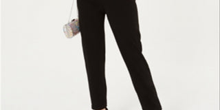 Macacão skinny feminino City Studios com renda lisa e sem mangas, preto, tamanho 1