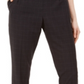 Calça feminina Calvin Klein slim leggings windowpane tamanho 6, cinza escuro