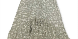 Vestido feminino estilo camponês alto e baixo, verde, tamanho extragrande