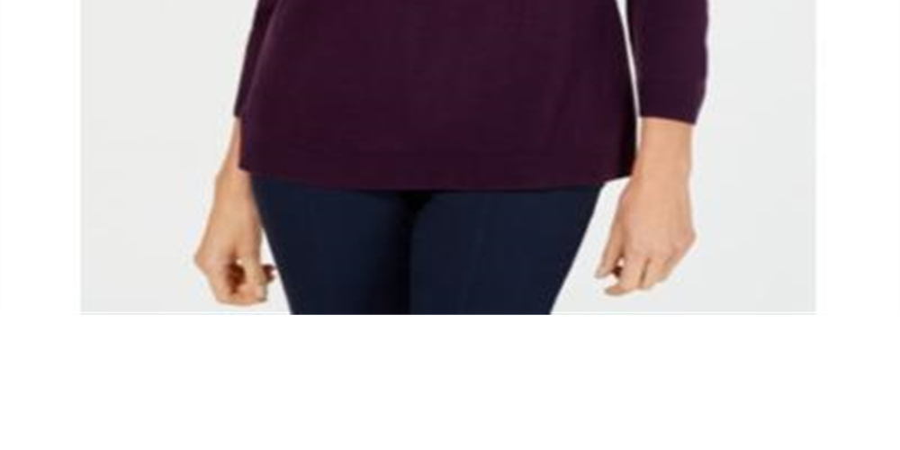 Karen Scott Suéter Feminino Gola V Roxo Tamanho XS