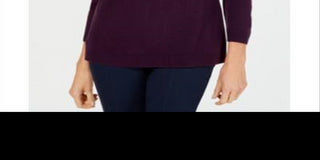 Karen Scott Suéter Feminino Gola V Roxo Tamanho XS