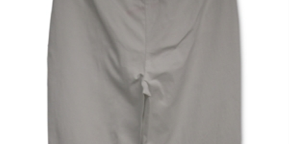 Calça capri feminina com controle de barriga e contas JM Collection, cinza, tamanho grande