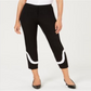 Calça skinny curta feminina Alfani, preta, tamanho 8