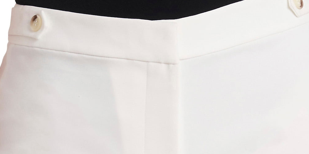 Bermuda feminina Vince Camuto, branca, tamanho 12