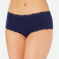 Jenni Women's Lace Trim Hipster Underwear Azul Tamanho XXL