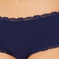 Jenni Women's Lace Trim Hipster Underwear Azul Tamanho XXL
