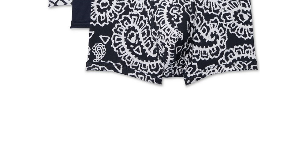 Cueca boxer masculina Michael Kors de algodão elástico, pacote com 3, azul-marinho, tamanho pequeno