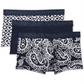Cueca boxer masculina Michael Kors de algodão elástico, pacote com 3, azul-marinho, tamanho pequeno