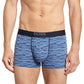 Calções de banho de algodão estampados BOSS para homem, azul, tamanho grande