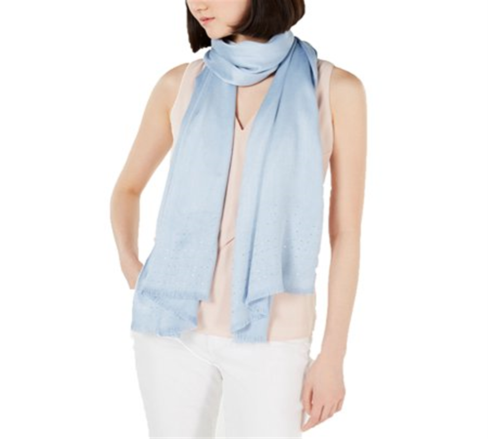 INC International Concepts - Wrap feminino com pedras preciosas, azul, tamanho regular