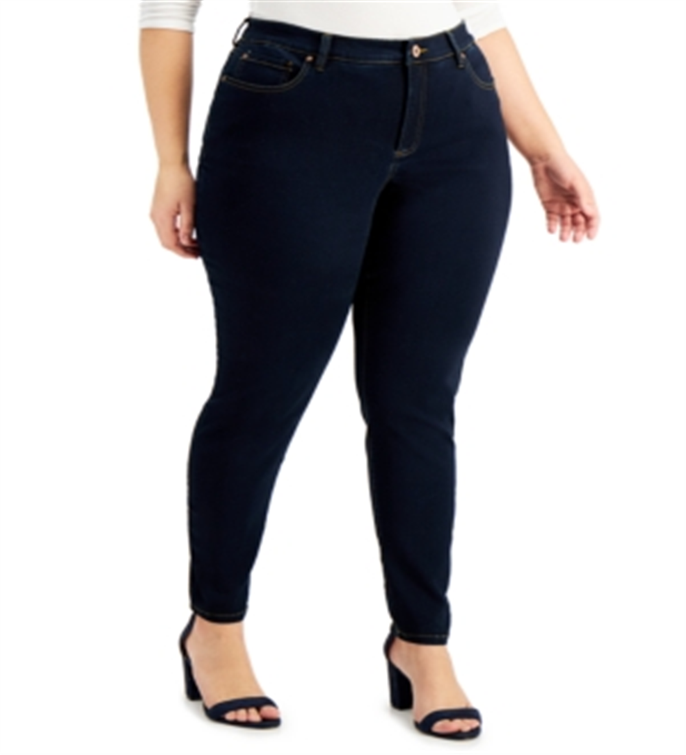 Calça Jeans Super Skinny Essex Feminina da INC International Concepts Azul Tamanho Pequeno Pequeno
