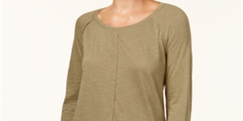 Estilo &amp; Co Feminino Algodão Cano Alto Cano Baixo Verde Tamanho XX-Grande