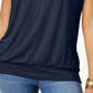 Camiseta Blusa Feminina JM Collection Azul Tamanho P
