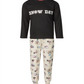 Pijama Família Feminino Combinando Infantil Dia de Neve Conjunto Marrom Tamanho 2T-3T